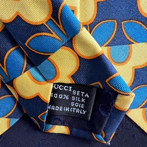 Men's Awesome "GUCCI" Silk Tie - Picture 4 of 4